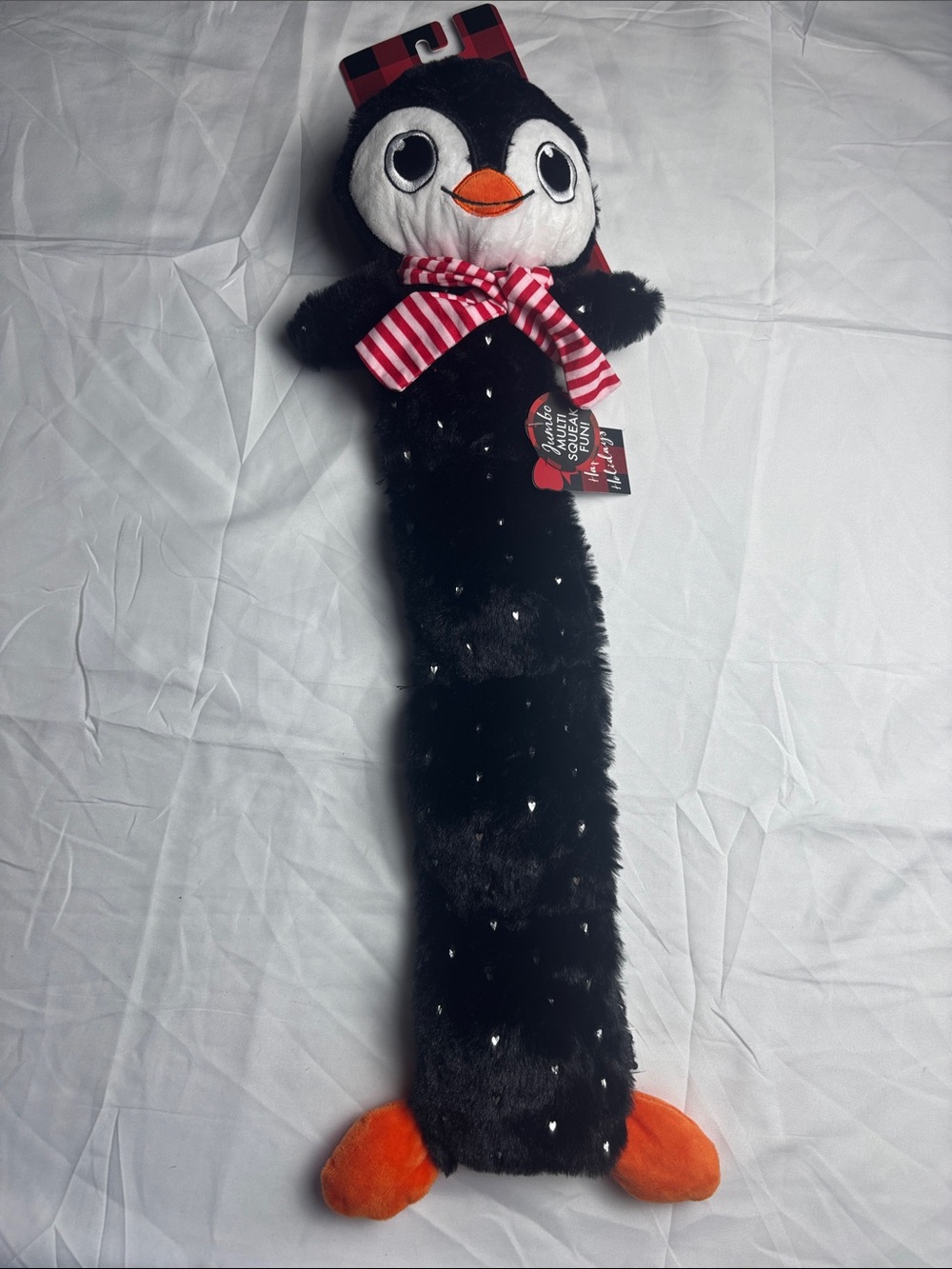 BNWT Dog Toy. Penguin w/Squeakers. 24”
